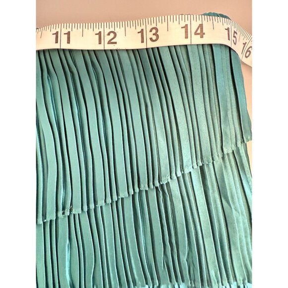 NWT Andrea Iyamah Linea Womens‎ Pleated Wide Leg Peplum Dressy Pants Teal M - Picture 8 of 11